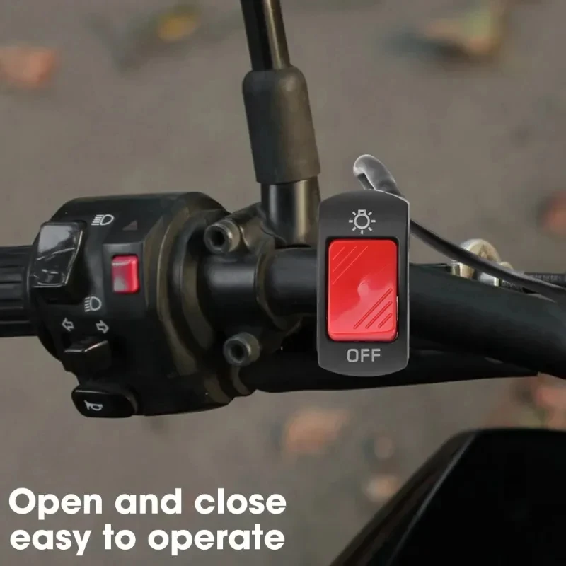 Motorrad-Schalter EIN AUS Steuerknopf Lenkerhalterung Scheinwerfer Blinker Steuerung Modifizierte Schalter Zubehör – Detail 1