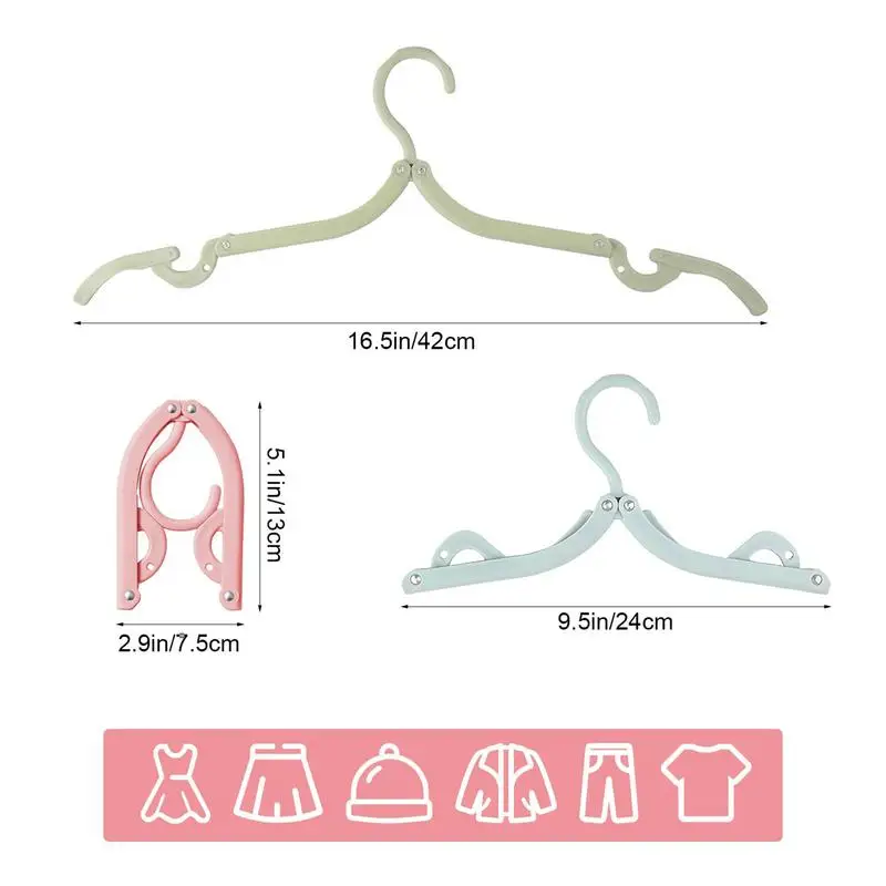 Folding Clothes Hangers 20X Travel Accessories For Women Foldable Clothes Drying Rack Space Saving Clothes Hanger Drying Rack 6