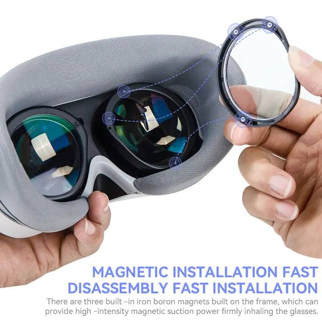 Protezione Lenti PS VR2 Con Distanziatore Magnetico Per Occhiali - Anti Graffio E Appannamento - Foto 7
