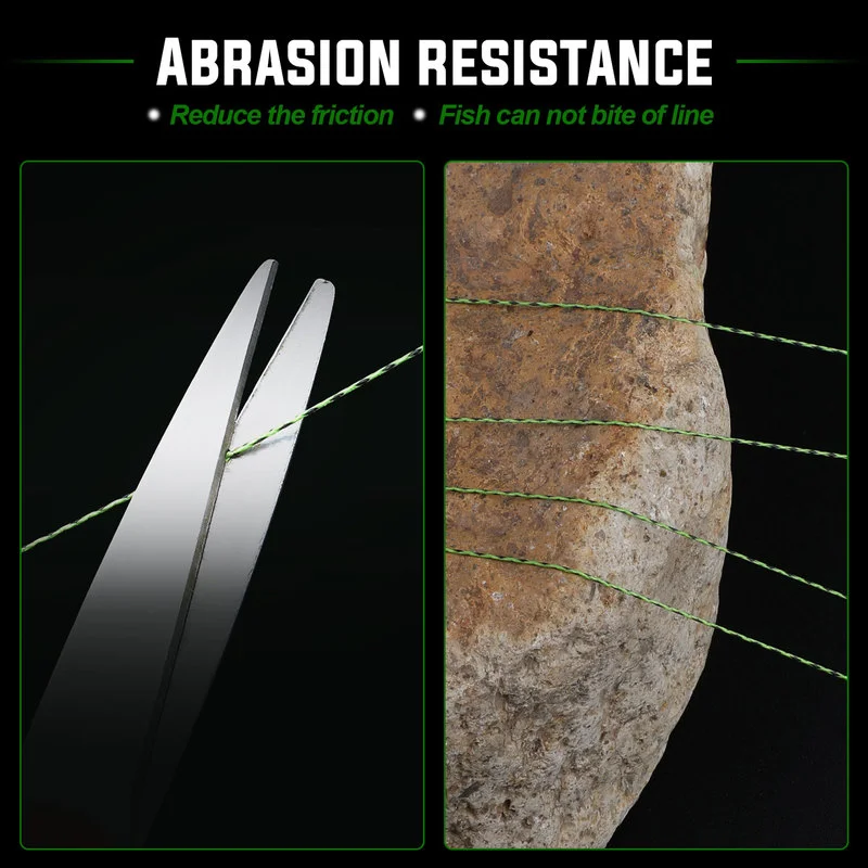 150M 350M PE Braid Fishing Line 4 Strands Speckled Multifilament Fishing Line Super Strong PE Invisible
