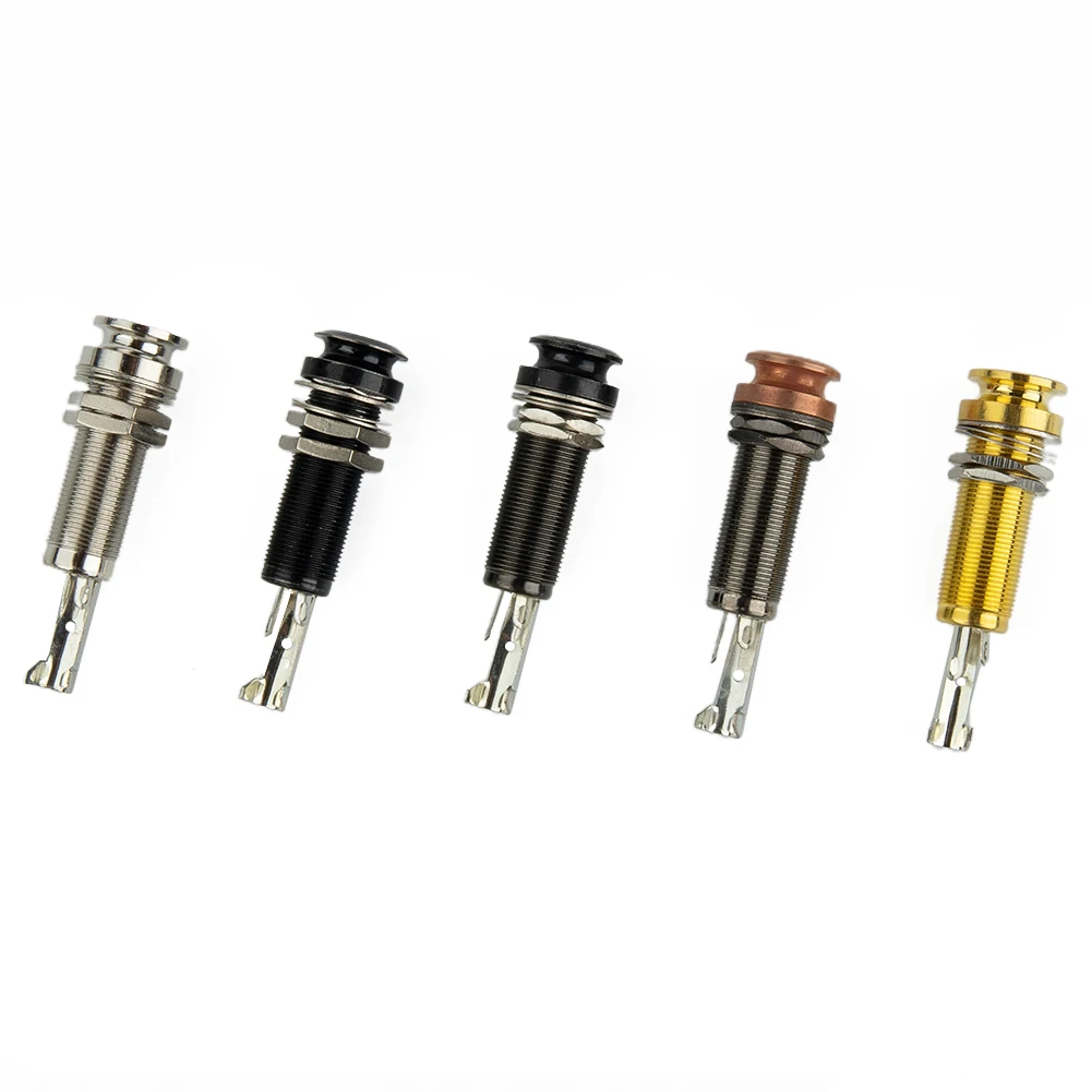 

Electric Guitar Output Jacks 6.35mm Stereo 1/4Inch Socket Plug Replacement Parts Musical Instrumen Electric Bass Parts