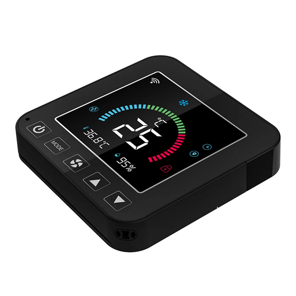 Tuya WiFi Intelligent Air Conditioner Temperature Humidity Infrared Controller Air Conditioning Thermostat Screen Display
