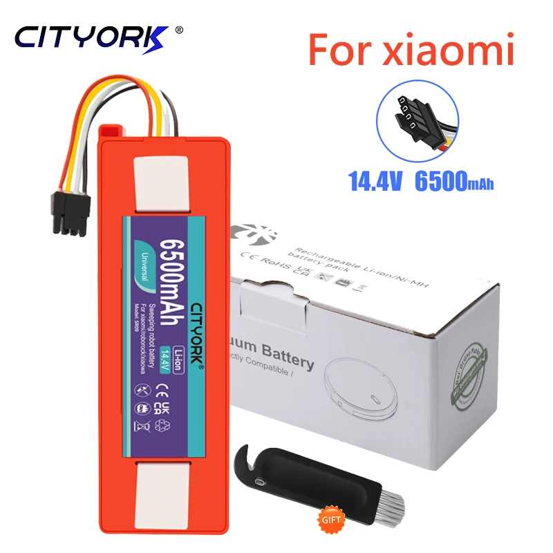 Battery Mi Robot S6 Vacuum Cleaner Replacement Battery 6500mAh For
