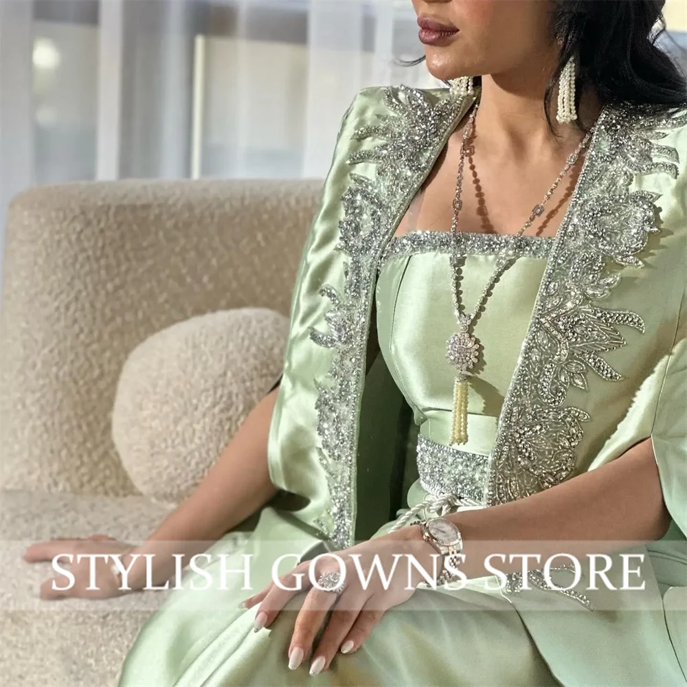 فساتين حفلات أنيقة بأكمام طويلة للنساء ورقبة مربعة...