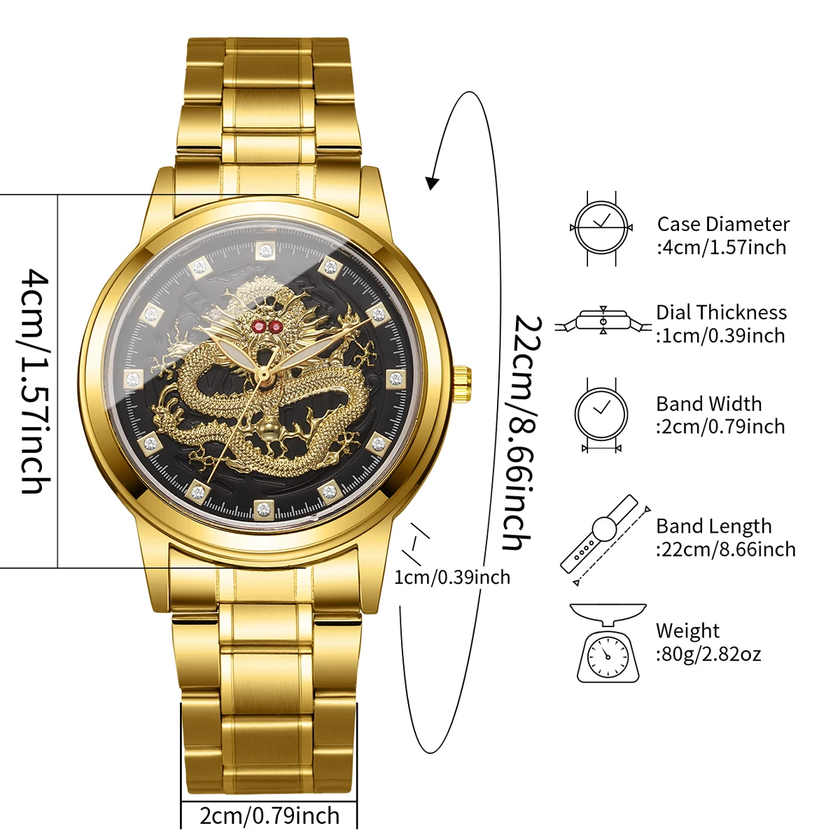 Men's Luxury Watch With Simple Temperament Dial and Business Quartz Watch, The Best Gift Choice (Box Not Included)