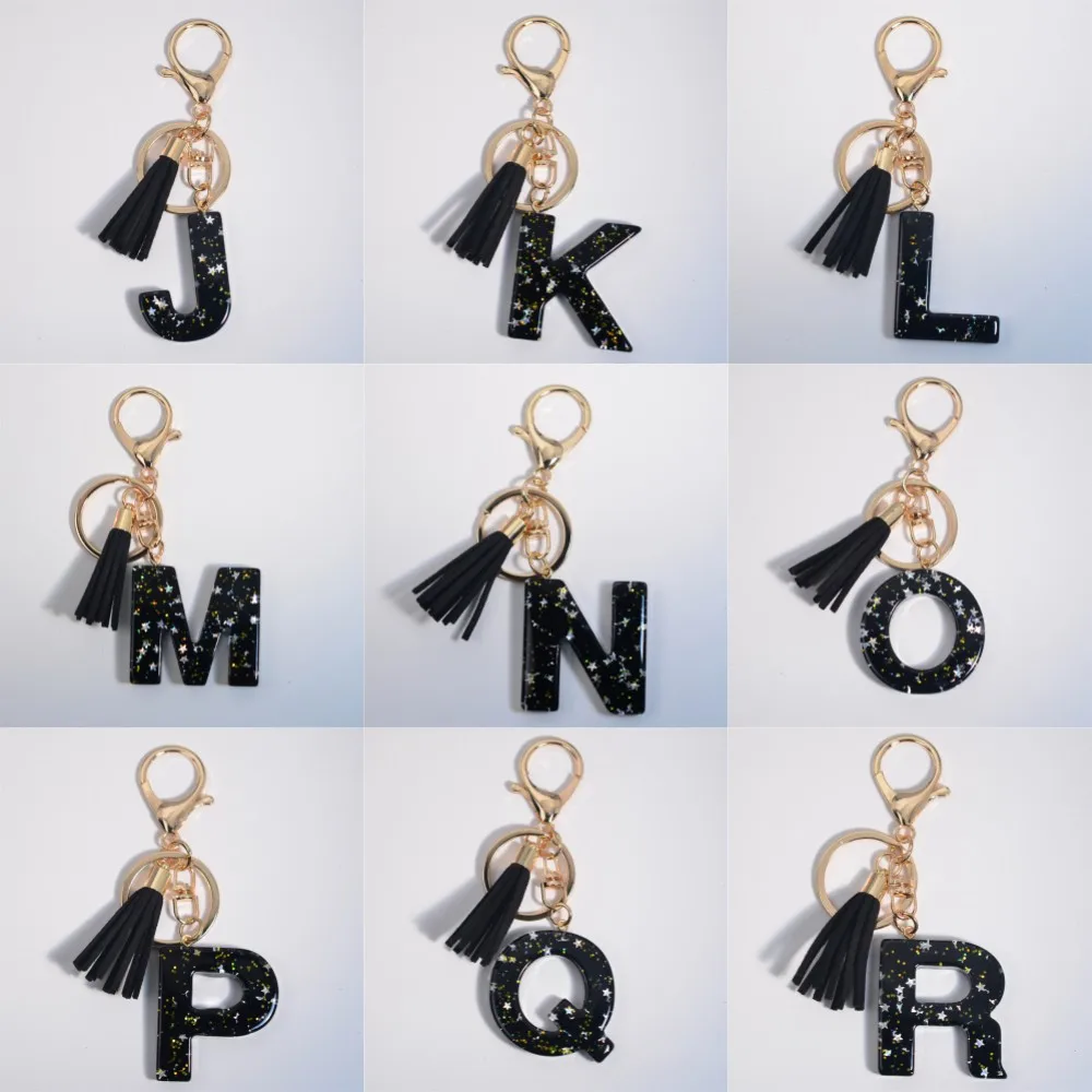 Portachiavi Donna Con Fiocco E Nappa Rosa – Lettera A-Z In Cristalli Strass Per Chiavi Auto E Borsa