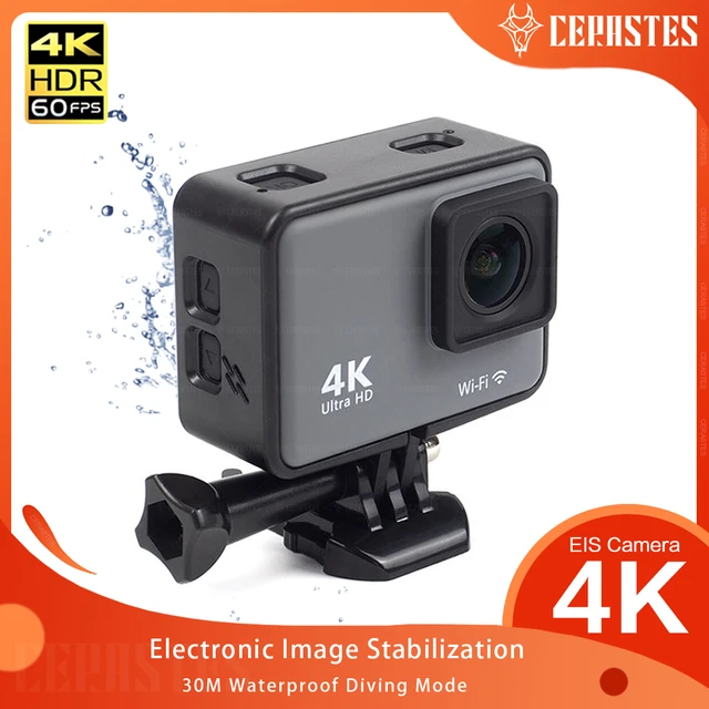 Action Camera 4k Waterproof  4k 60fps Eis Action Camera - Sports & Action  Video Cameras - Aliexpress