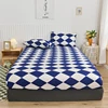 New Printing Fitted Bed Sheet King Queen Mattress Cover Protector Pad Bed Cover Bed Linens with Elastic Room Decor Antibacterial 2