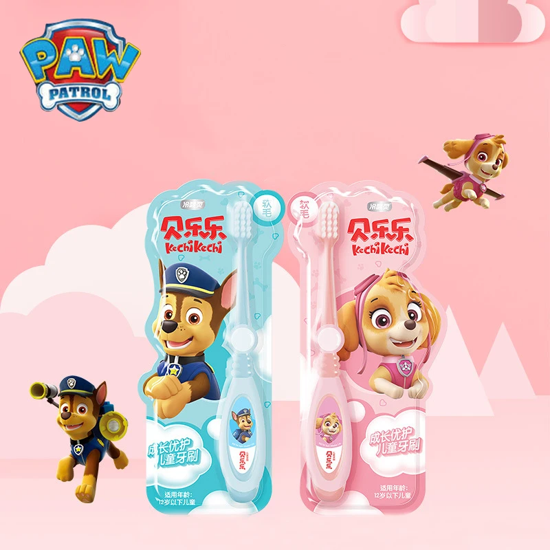 Paw Patrol Figur Anime Sikat Gigi Baru Chase Skye Kawaii untuk Anak