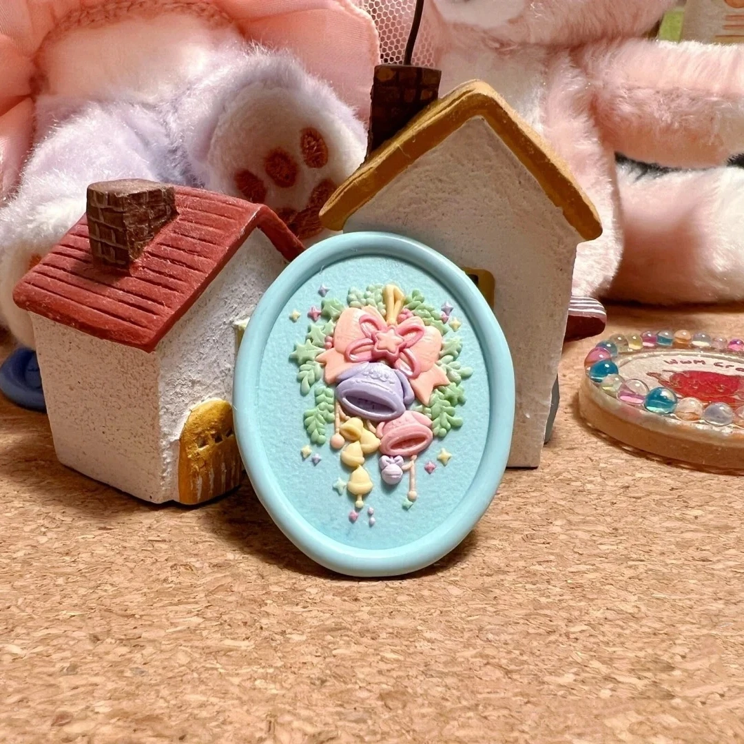 Fire Seal Christmas Series Seal Head Jingle Bell Snowflake Special Embossed Frosted Copper Head Envelope Stamp Toy Gift