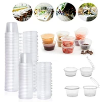 10pcs Disposable Sauce pot Chutney Cups Slime Storage Container Boxes With Lid 1