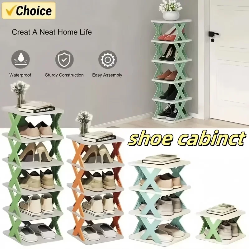 Shoes Racks Storage Organizer Detachable Shoe Racks Saves Family Household Rack Multi Layer Simple Shoes Shelf Color Cabinet