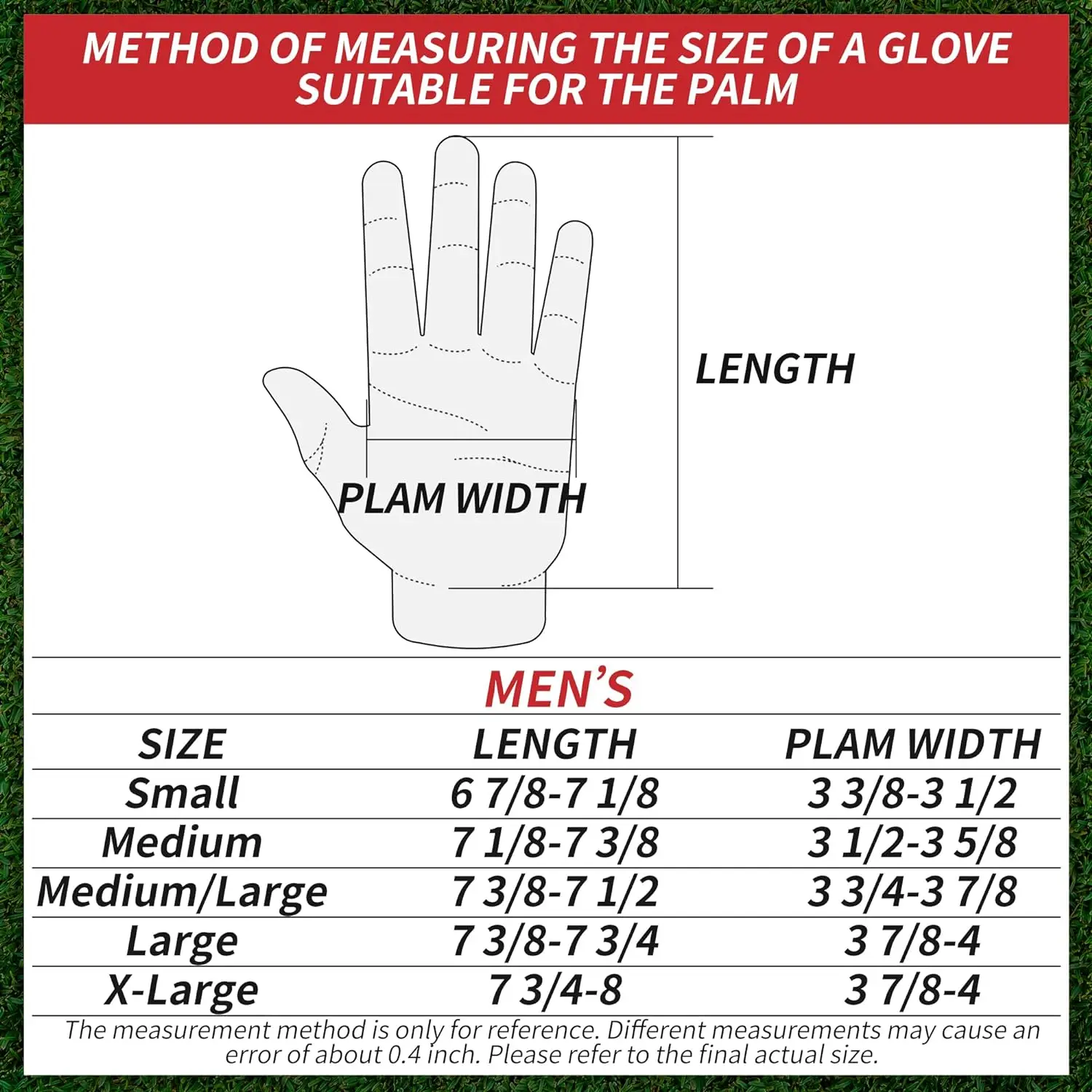 2023 NEW Golf Glove Men’s Left Hand Premium Leather Super Soft Breathable Durable