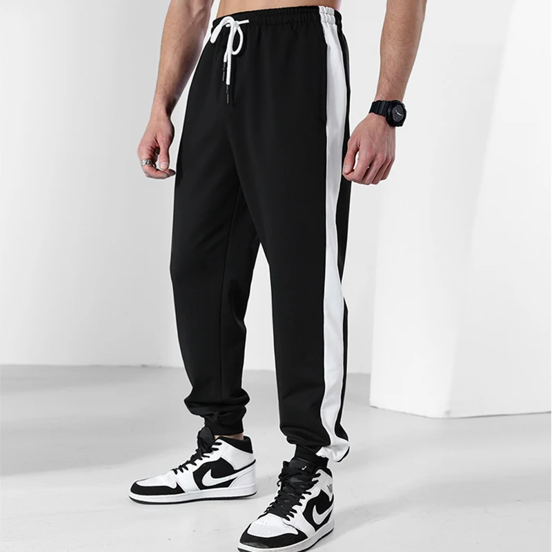 mens casual dress pants 2022 New Muscle Fitness Running Training Sports quick-drying Trousers Men's Breathable Slim Beam Mouth Casual Health Pants khaki pants outfit Casual Pants