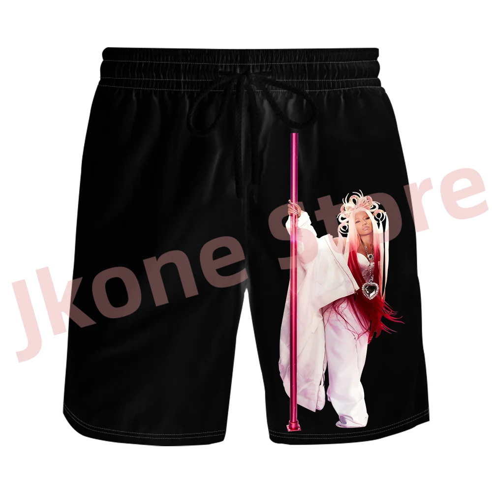 

Пляжные шорты Nicki Minaj Merch, летние модные повседневные брюки для мужчин и женщин с принтом пятничной пятницы
