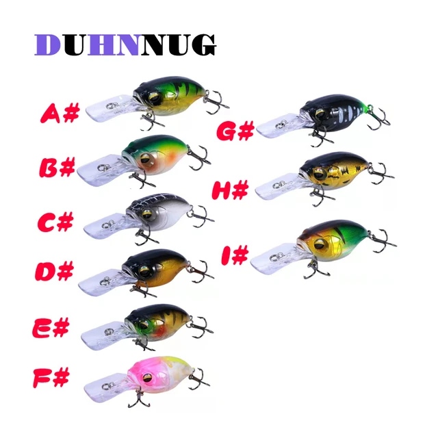 1Pcs Crankbait Fishing Lure 80mm 11g 3d Eyes Crankbait Wobbler