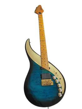 Maple Fretboard Star Inlays 29 Frets Electric Guitar Sky III Guitars Scalloped Neck Blue blackening Body Custom Guitar