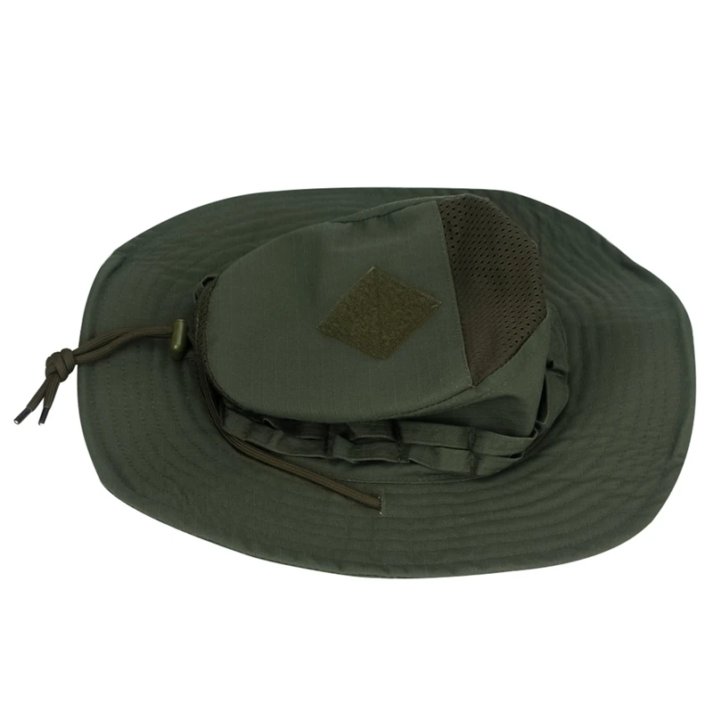 Camouflage Boonie Cap Wide Brim Bucket Hat Men Outdoor Sports Fishing Hiking Hunting Sunshade Hat Foldable Soft camouflage hat tactical hat tactical boonie hat
