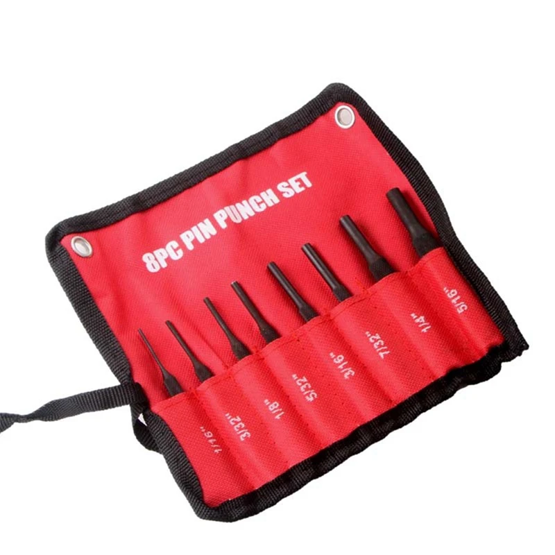 

8Pcs Professional Roll Pin Punch Set Case Pin Punch Tool Pin Grip Roll Pin Punch For Jewelry And Watch Repair Durable