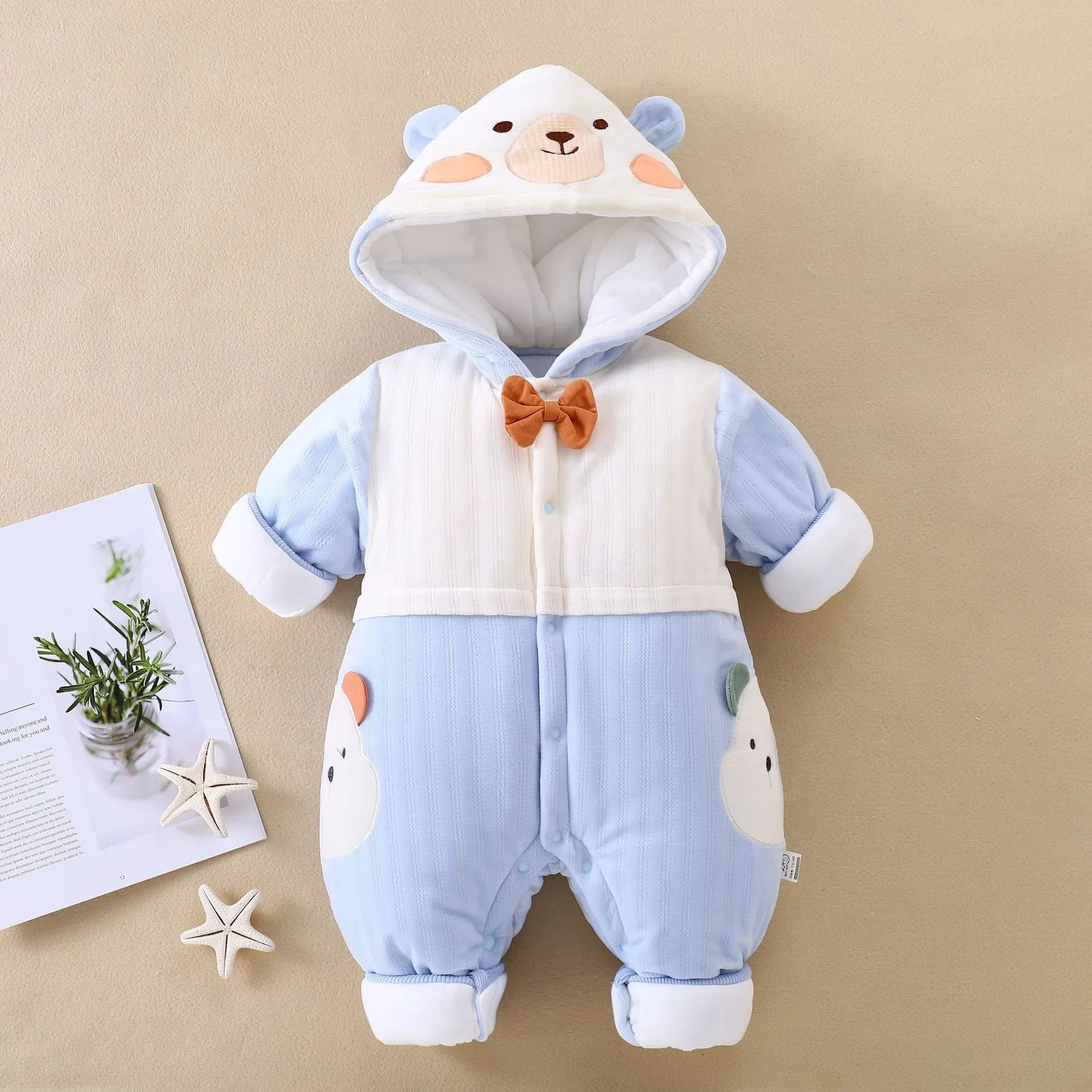 New Baby clothing Boy rompers Overalls Clothes Winter Girl Garment Thicken Warm Cotton Outerwear coat jacket kids Snow suit Wear