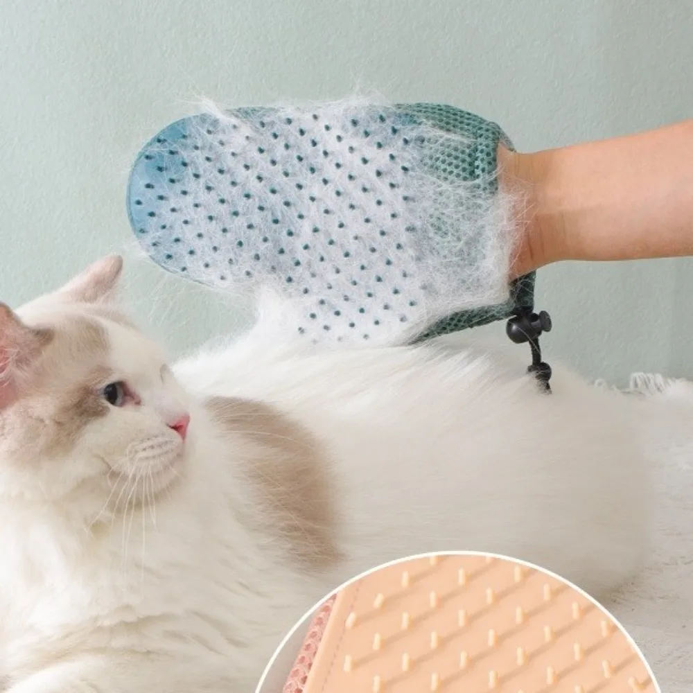 Newly Upgraded Double-sided Pet Grooming Gloves Massage Bath Comb - PeticaDeals