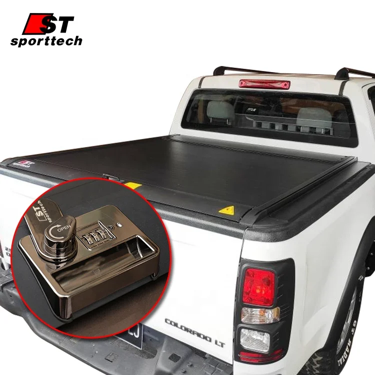 Car Accessories Waterproof Hard Roll Lid Password Lock Tonneau Cover Retractable Cover for Chevrolet chevy silverado 1500