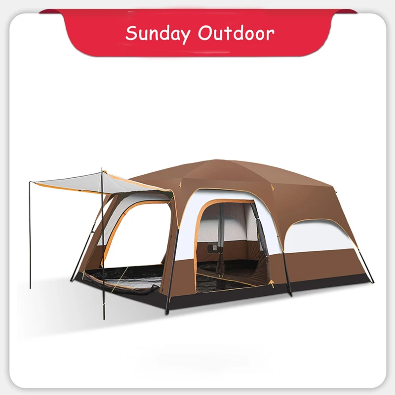 Verfijning verwijderen Hol Extra Grote Tent 12 Persoon Familie Cabine Tenten Waterdichte Dubbele Laag Grote  Tent Voor Outdoor Picknick Camping|Tenten| - AliExpress
