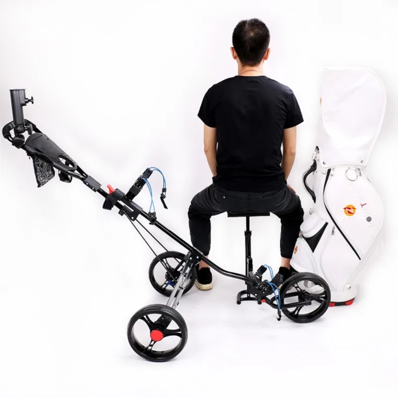 Foldable Pull-push Dual-purpose Vehicle Golf Supplies Accessories Golf Cart Trolley