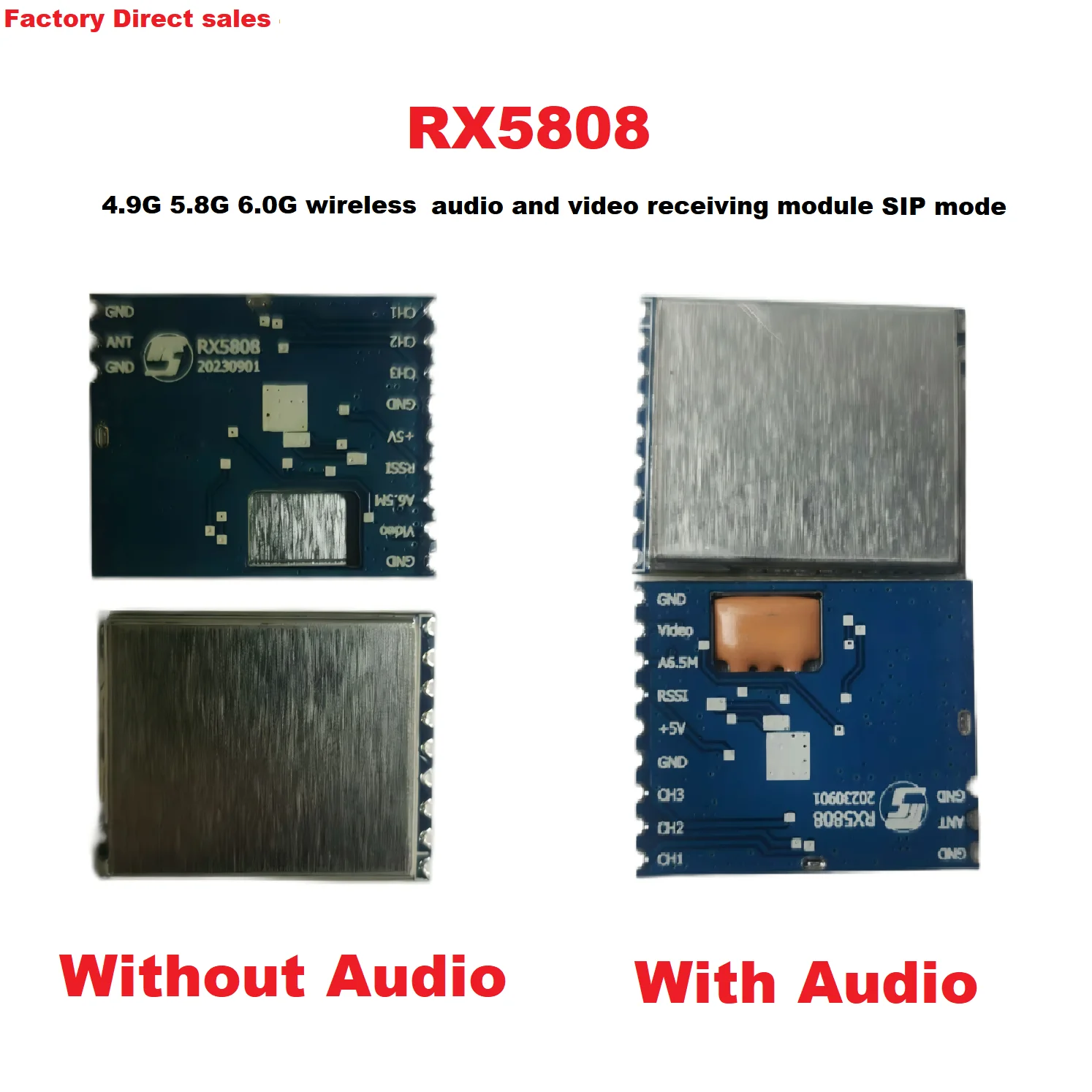 Module récepteur 5.8G RX5808 FPV audio vidéo sans fil
