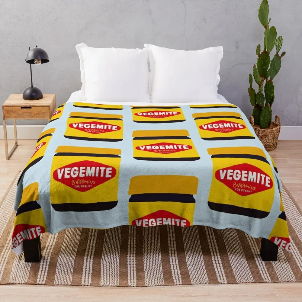 

Vegemite Throw Blanket Furry Summer Beddings Nap Blankets