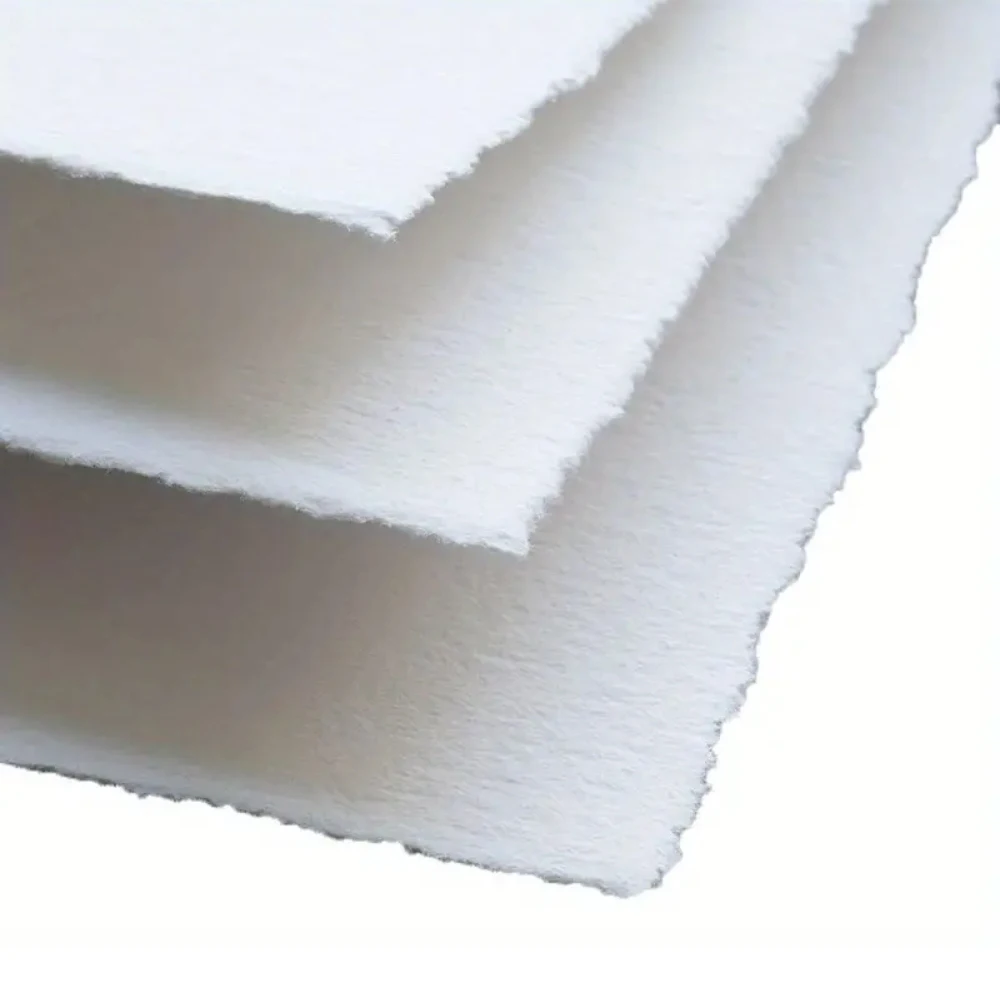 20 Sheets Watercolor Paper 300 gsm 4 x 6 inch Rough/Textured Handmade Paper White Cotton Paper for Art Wedding Invitations Cards 2