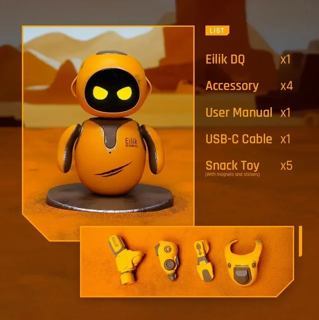Elik ロボット Amazon.co.jp: Eilik - 感情的知性を備えたデスクトップ