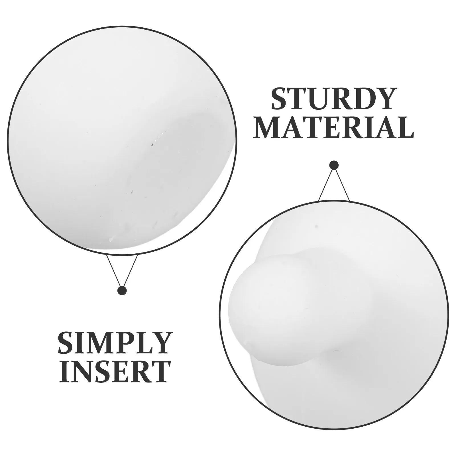 5개입 버블 인서트 스퀴즈 블로우 버블 이너볼 교체용 감각 스트레스 해소 DIY 공예 제작 소품 스퀴즈 인서트 부품