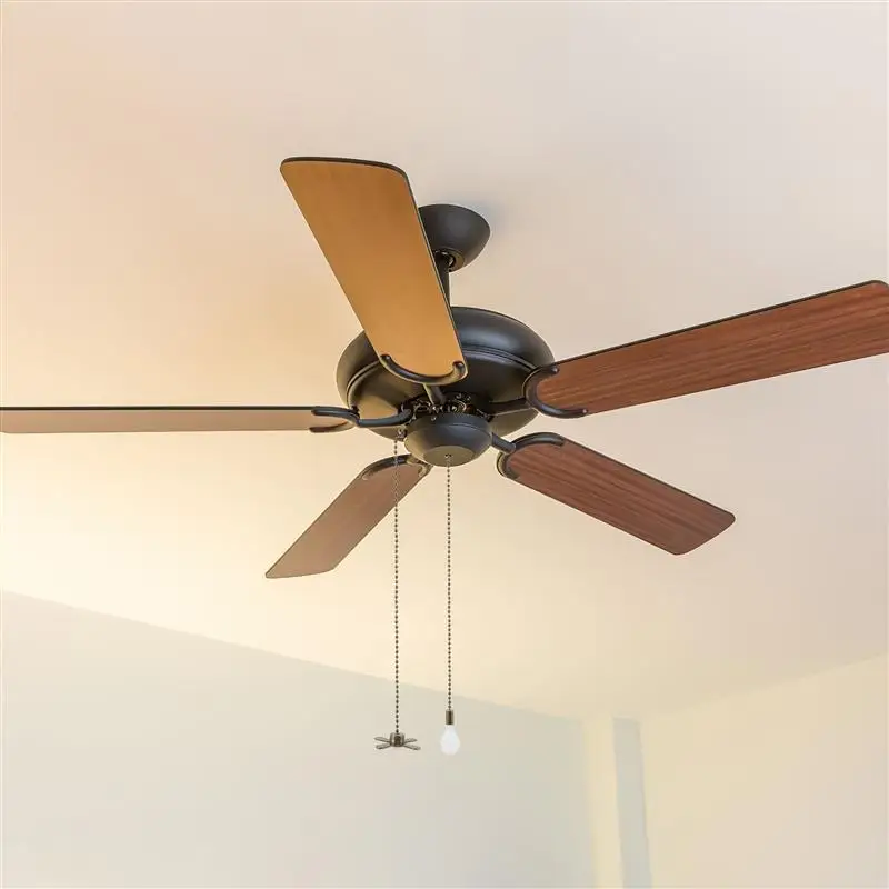 2 pcs Ceiling Fan Pull Chains Beaded Ball Extension Metal Chain Extenders Pendants With Light Bulb For Light Fixtures