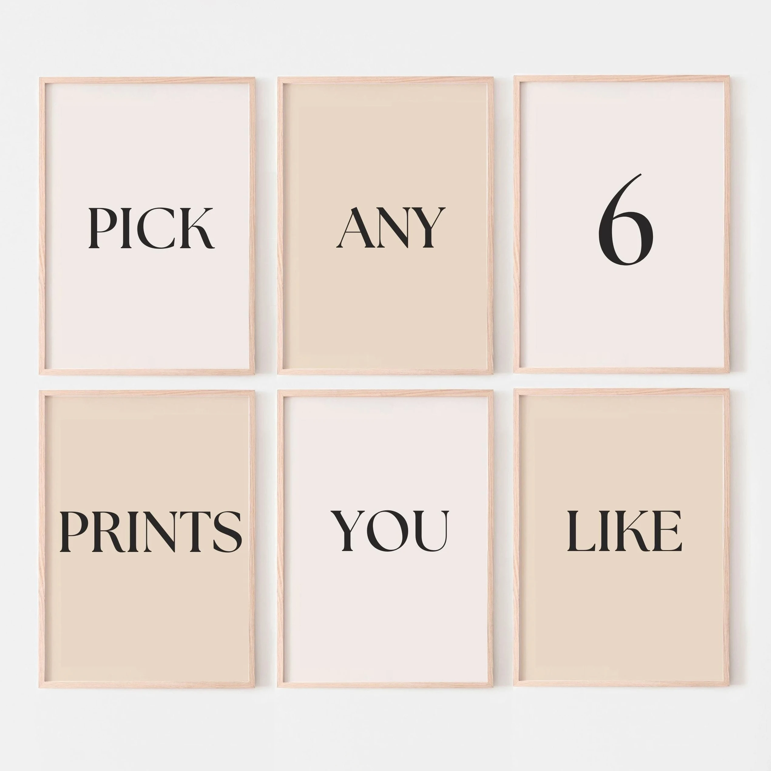 6pcs canvas