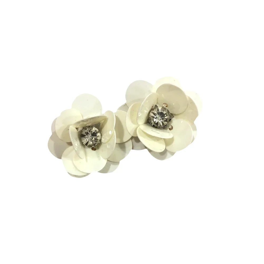 crystal Sequin Flowers Handmade Sew on Patches for Shoes Bags Garment Accessories craft making sequin embroidery accessories sequin sewing accessories sequins for crafts sequins accessories