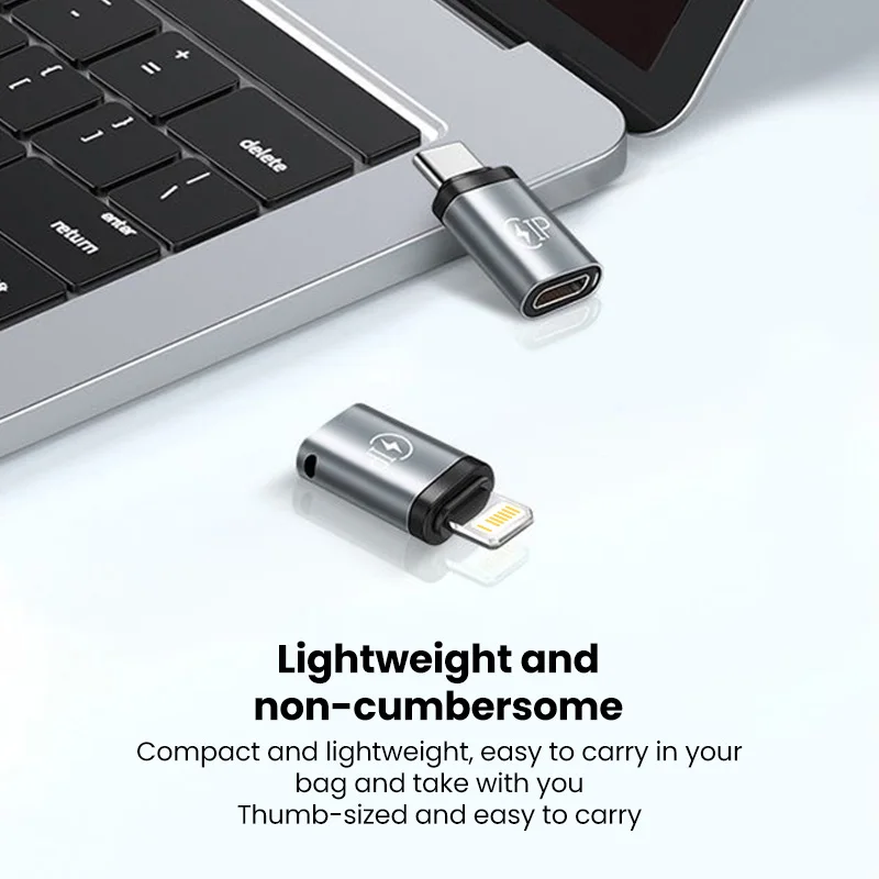 Lightning to USB C Adapter PD20W Fast Charging for iPhone