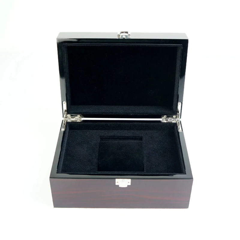 Black Glossy Paint Boutique Packaging Gift Box Watch Box Large Single and Double High Gloss Painted Wooden Gift