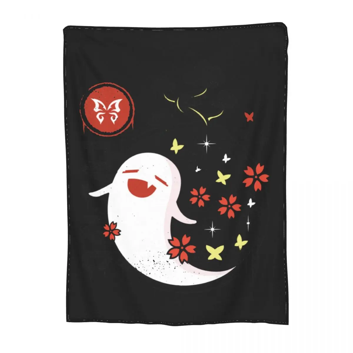 

Genshin Impact Hu Tao Blanket namecard papilio charontis hutao On the Bed Soft Throw Blanket Custom Sofa Blankets