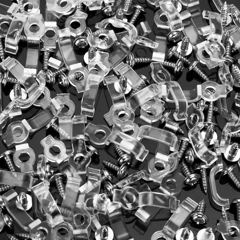 

Nail Clippers Fixing Clips 50*Clips+50*Screws/100*Clips+100*Screws Replacement Accessories Ultra-Thin 10mm/0.4in