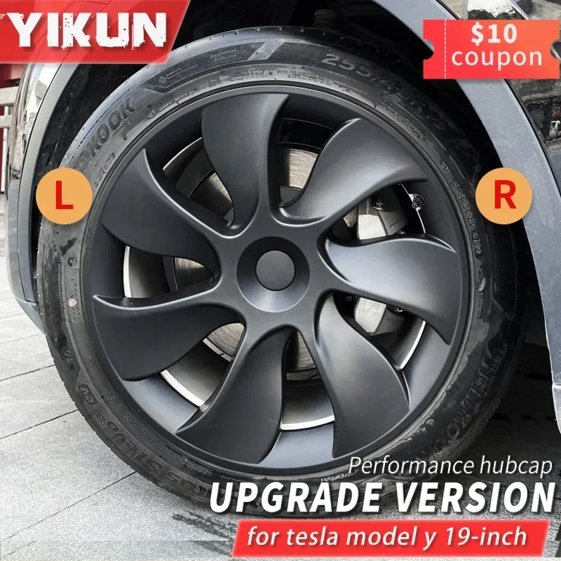 4PCS Hub Cap Performance Replacement Wheel Cap Automobile Hubcap Full Rim Cover 19-Inch Accessories for Tesla Model Y-wheel hub covers wheel hub caps