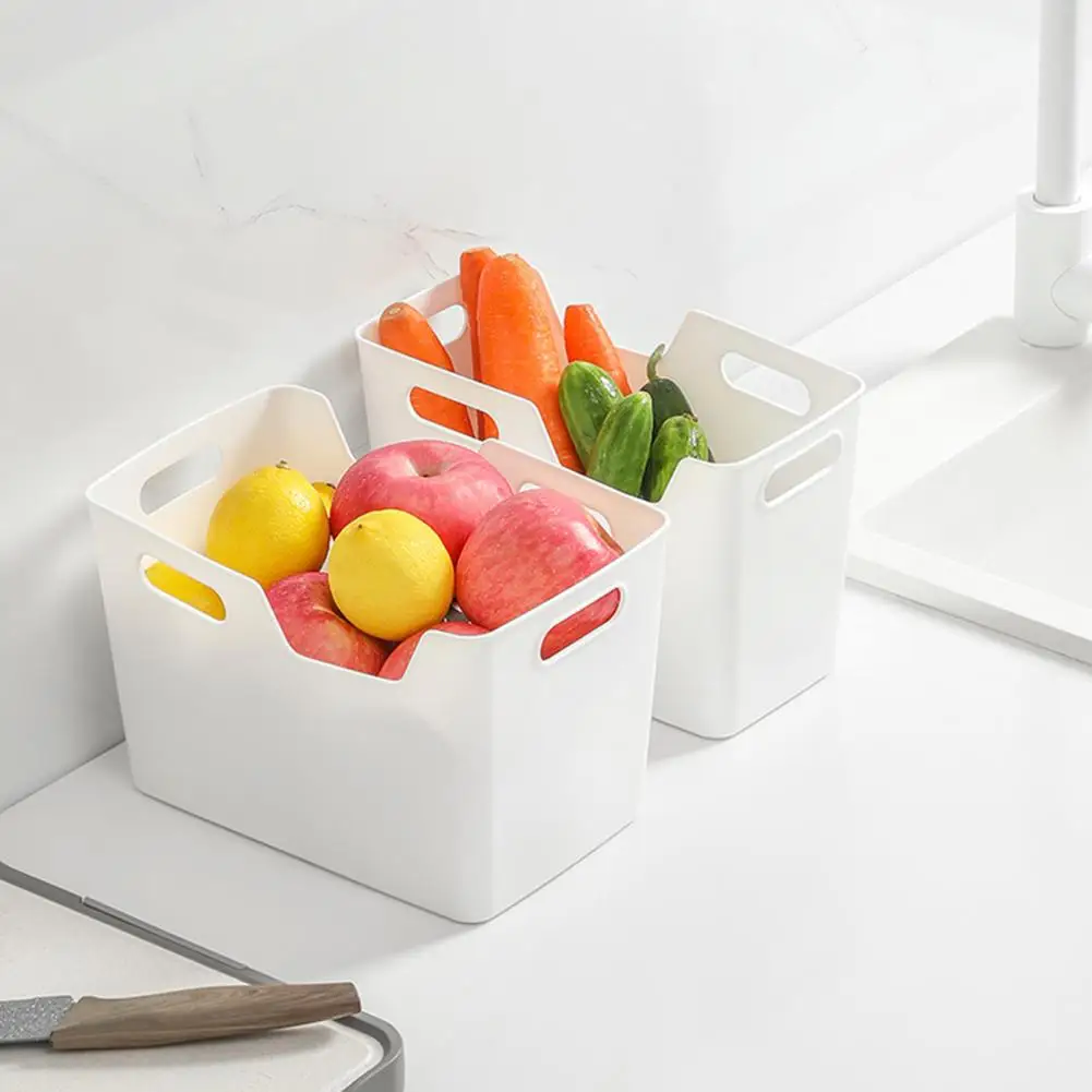 

Refrigerator Organizer Basket Capacity Refrigerator Storage Basket with Flexible Handle Multifunctional Fridge for Vegetables