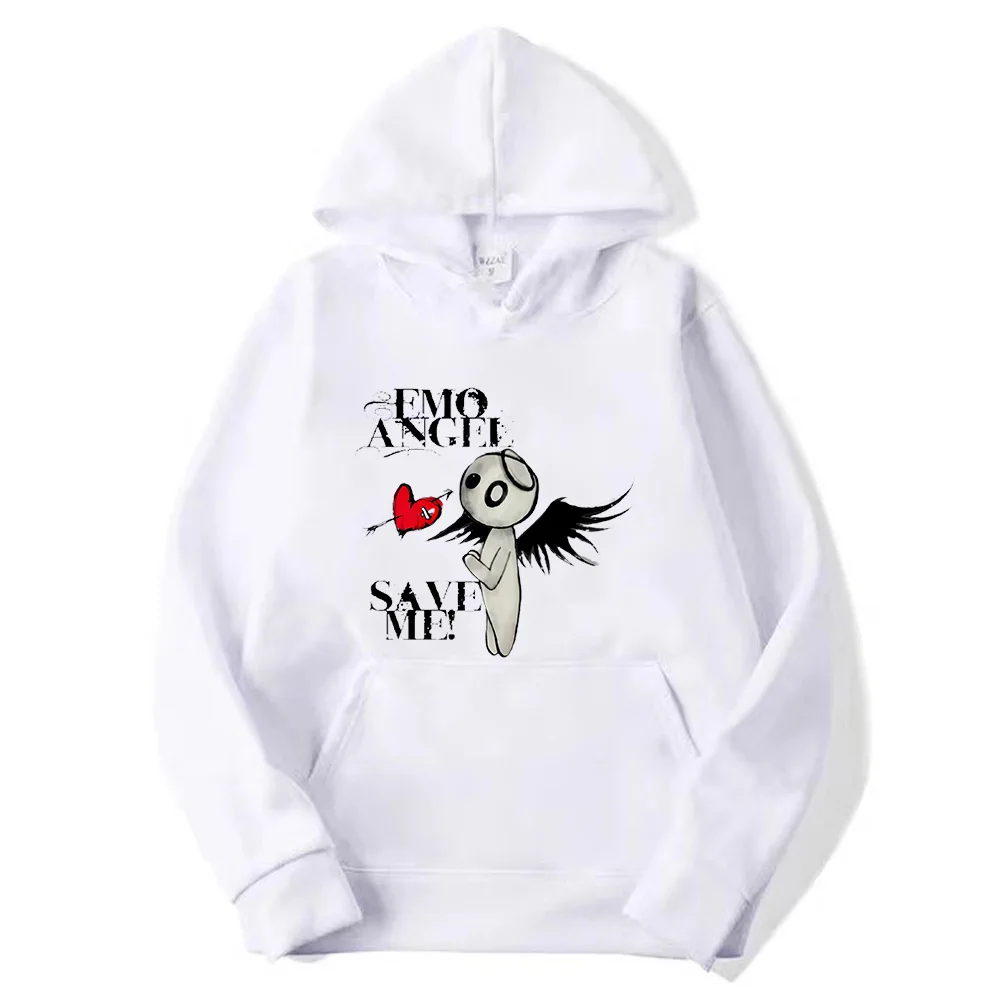 

Sports Shirt Spring And Fall Fashion Casual Hoodie Men'S Comfortable Pullover 2d Cartoon Angel Print Casual Hip Hop Clothing Top