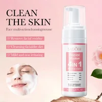 SADOER 4 in 1 Facial Mousse Face Wash Foam Facial Cleanser Moisturizing Brightening Hydrating Face Cleansing Skin Care Products 2