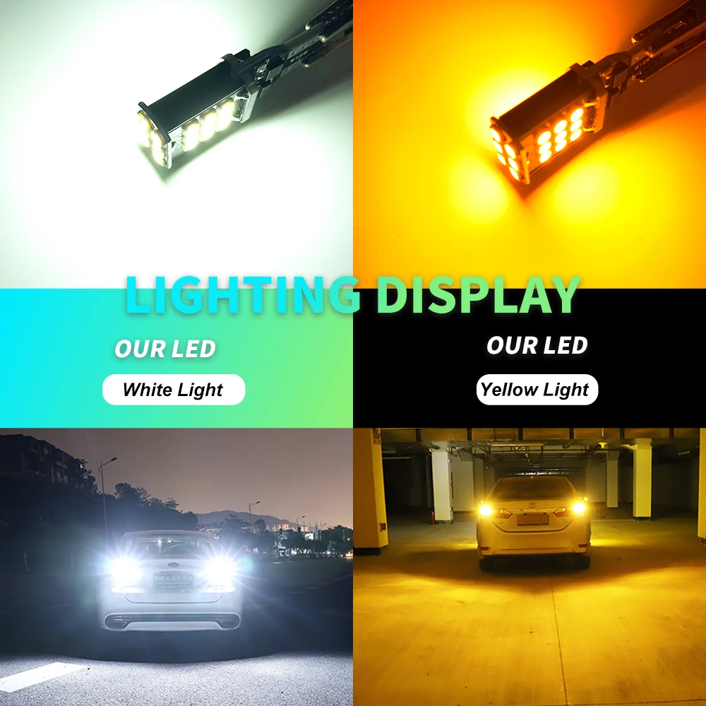LED  Ʈ   ĵ  3030 24 Ĩ,  ,  LED ĵ 921 912 W16W ڵ LED , T15 W16W, 2 