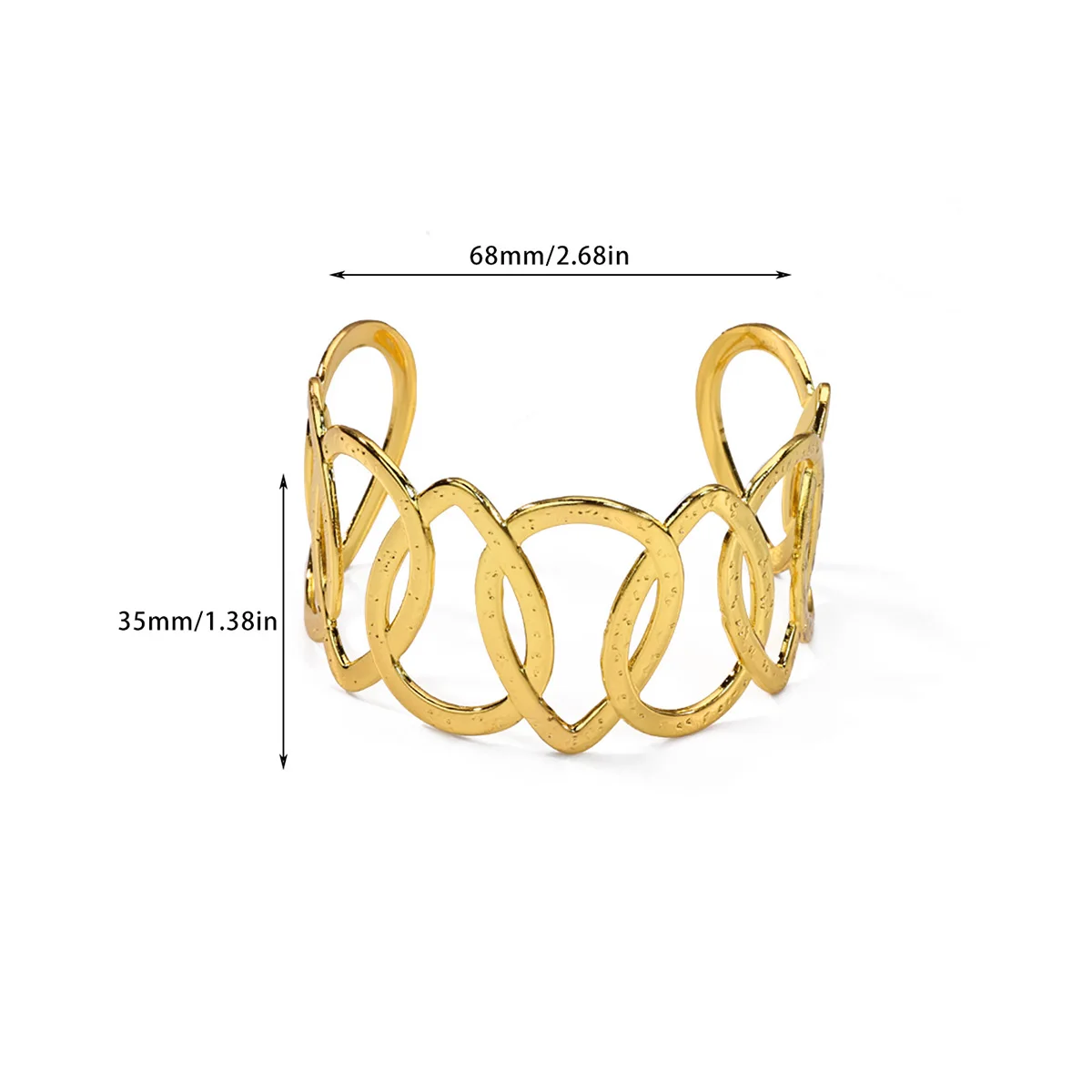 Hollow Stainless Steel Bracelet Bangles for Women