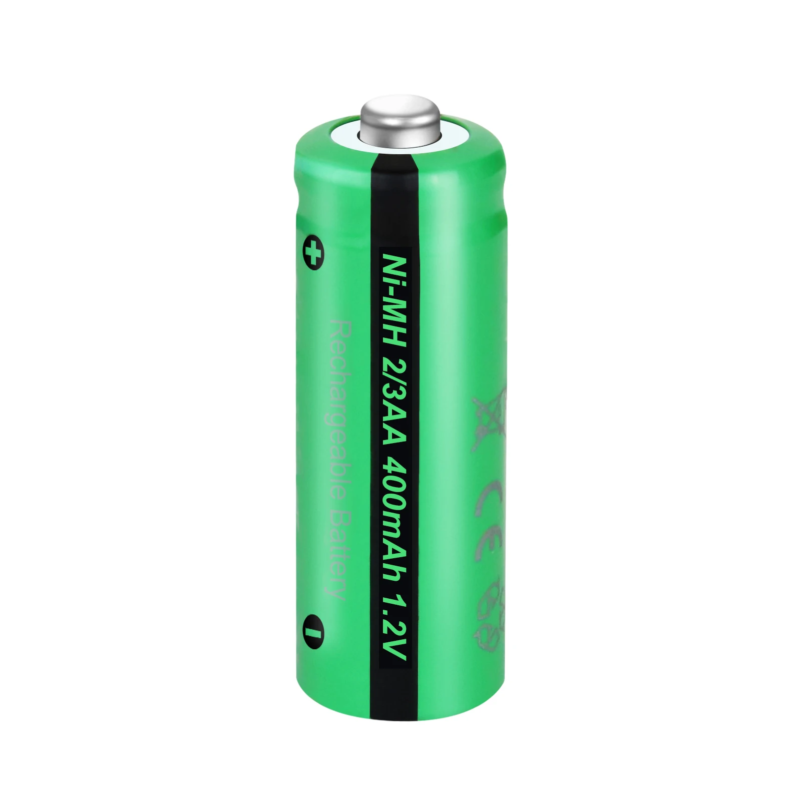Bateria Recarregável para Luzes Solares Parte Superior do Botão Pkcell 8pc Bateria Indurstry da Lâmpada Ni-mh 1.2v 400mah - Image 3