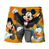 Disney Mickey Minnie And Donald Duck Print Summer Men's Swimwear Beach Club Halloween Collection Fashion Casual Shorts 2024 3