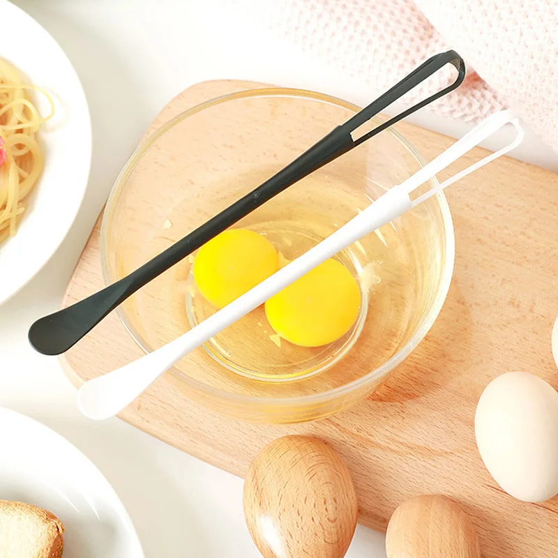 Multi-function Mini Plastic Egg Whisk Space Saving Egg Beater Home Kitchen Seasoning Stirring Stick