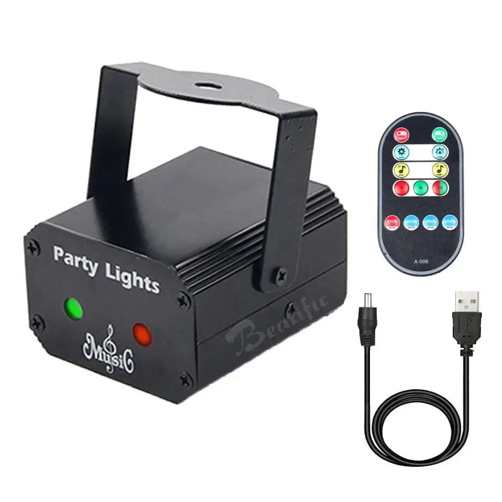 

Christmas Patterns Laser Star Lights Projector LED 5V USB Portable Stage Light for DJ Show Nightclub Bar Disco Parties Karaoke
